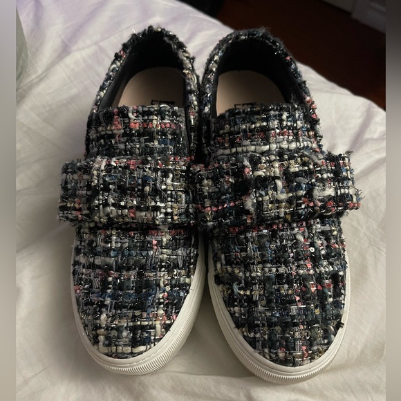 Karl Lagerfeld Tweed Slip-On Trainers - Size 36 - Picture 4 of 9